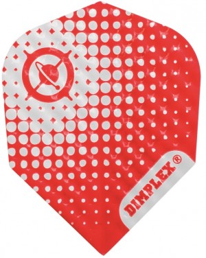 Flight Dimplex Red/White - harrows - darts flights