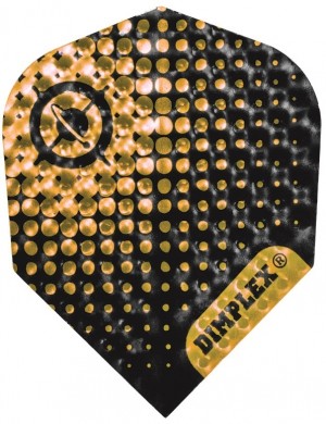 Flight Dimplex Black/Gold - harrows - darts flights