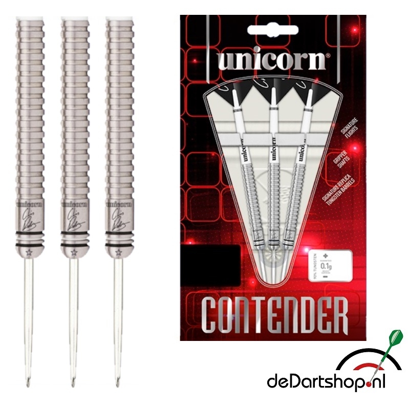 Chris Dobey - 90% Tungsten - 23 gram - Unicorn dartpijlen - deDartshop.nl