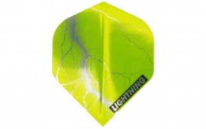 Flight Lightning Yellow Metallic - darts flights