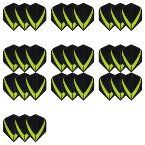 10 Sets Vista-X 100 micron flights - Groen - darts flights