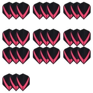 10 Sets Vista-X 100 micron flights - Rood - darts flights