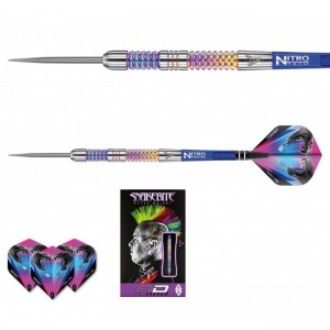 Peter Wright Mamba Rainbow 1.2 - 90% Tungsten - 22 en 24 gram - RedDragon dartpijlen