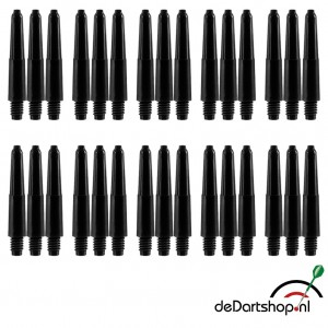 10 sets - Deflecta nylon - zwart - Extra Short