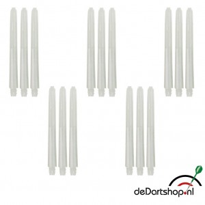 Natural White - Medium - 5 sets - Deflecta nylon - darts shafts
