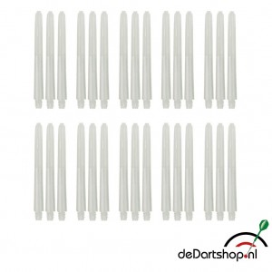 Natural White - Medium - 10 sets - Deflecta nylon - darts shafts