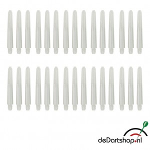 Natural White - Short - 10 sets - Deflecta nylon - darts shafts