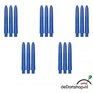Blauw - Short - 5 sets - Deflecta nylon - darts shafts