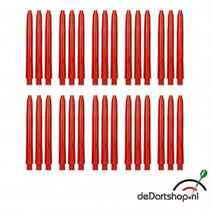 Rood - Medium - 10 sets - Deflecta nylon - darts shafts