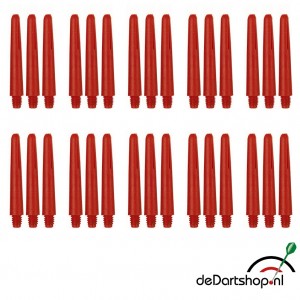 Rood - Short - 10 sets - Deflecta nylon - darts shafts