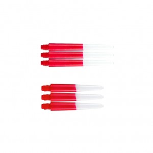 Two Tone Red/White M of S - Deflectagrip - darts shafts
