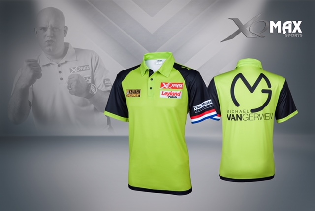 Fabriek lettergreep Installatie Michael van Gerwen wedstrijdshirt XS-S-XXXL - dartshirt - Officieel  wedstrijd dartshirt - deDartshop.nl