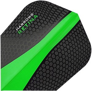 Flight Retina Black/Green - darts flights	