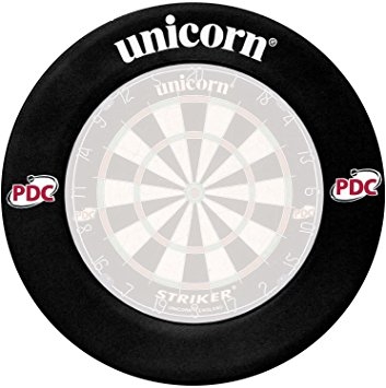 Unicorn PDC Printed dartbord surround ring - zwart -