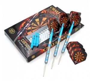 Cuesoul - Challenger Blue Drop - 85% - 22-24-26 gram - dartpijlen