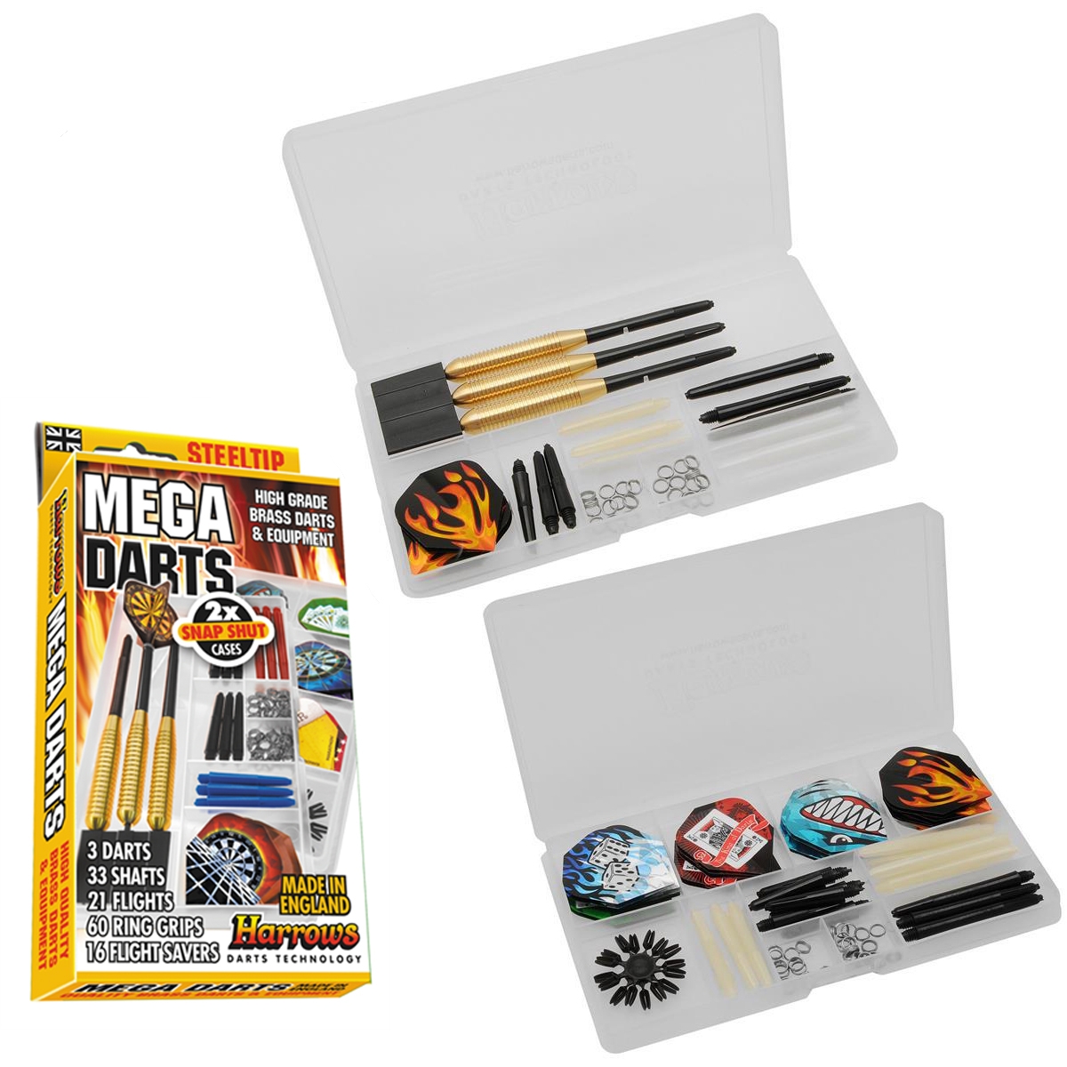 Harrows mega darts giftset 23 gram dartpijlen