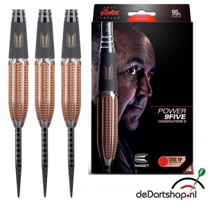 Phil Taylore - 9Five Generation 5 - 22-24-26 gram - Target dartpijlen