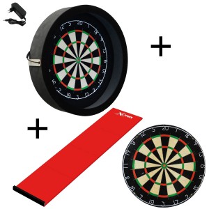 Dragon darts - Sorpresa PRO set - Rood - dartbord - dartmat - dartbord verlichting