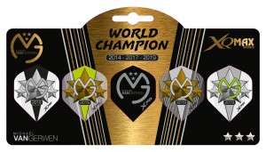 Michael van Gerwen 3x World Champion Darts Flights multipack - darts flights
