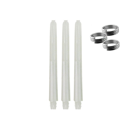 Nylon shaft + ring Extra long 65 mm wit long