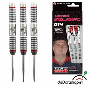 Mensur Suljovic - 80% tungsten - 22-24 gram - Bulls dartpijlen