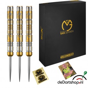Michael van Gerwen Limited Edition 2019 Black Box - 90% tungsten - 21-23-25 gram - XQ Max dartpijlen