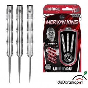 Mervyn King dartpijlen - Silver - 90% Tungsten - 22-24-26 gram - Winmau dartpijlen