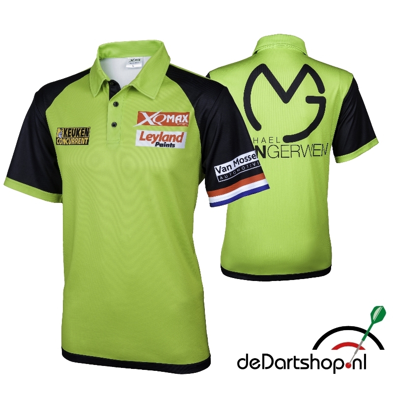 Michael Gerwen wedstrijdshirt XS-S-XXXL - dartshirt - Officieel wedstrijd dartshirt deDartshop.nl