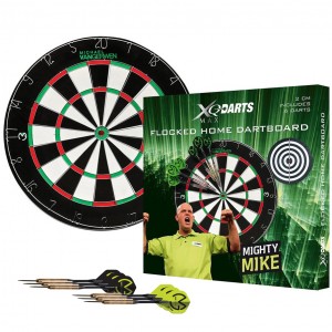 Michael van Gerwen flocked - dubbel zijdig - dartbord - dartset - inclusief darts