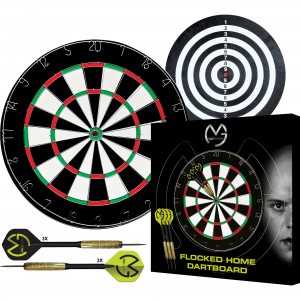 XQ Max Michael van Gerwen Flocked dartbord inclusief 2 sets complete dartpijlen