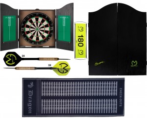 XQ Max - Michael van Gerwen - Home darts centre MvG handtekening - Complete dartset - inclusief checkout dartmat