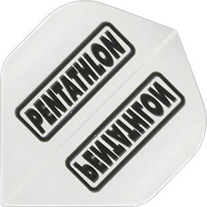 Pentathlon Standaard 100 Wit - dart flights