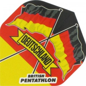 Pentathlon Germany Flag - darts flights