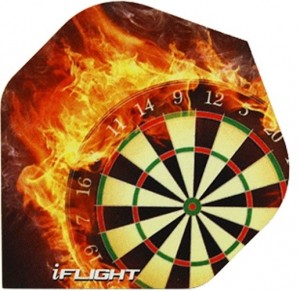 Flight Burning Dartboard - darts flights