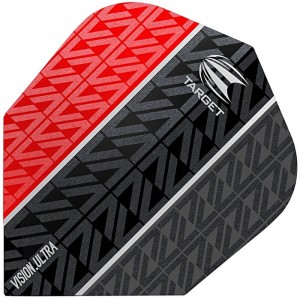 Flight Target Vapor 8 Black No6 Rood - darts flights