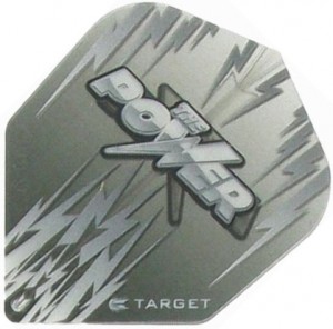 Flight Target Phil Taylor Vision Black/Black Standard - darts flights