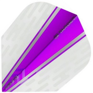 Flight Target Vision Ultra White Wing Purple No.6 - darts flights