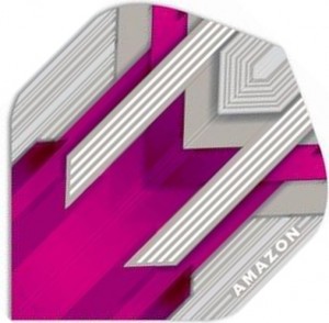 Flight - Amazon Rida - Zilver-Roze - darts flights