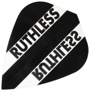 Flight Kite Ruthless Black/Clear - darts flights