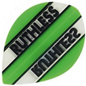 Flight Pear Ruthless Green Clear - darts flights