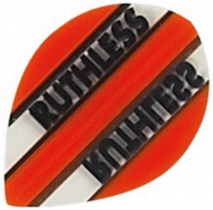 Flight Pear Ruthless Orange Clear - darts flights