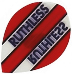 Flight Pear Ruthless Red Clear - darts flights