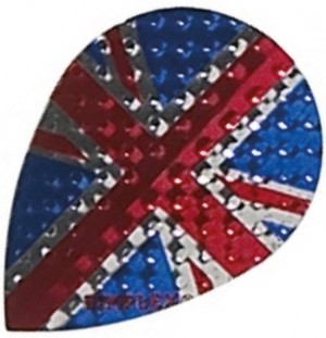 Flight Pear Union Jack Dimplex - darts flights